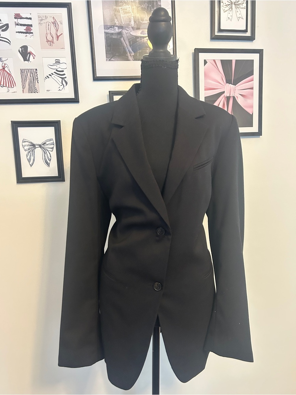 H&M Black Tailored Women's Blazer Jacket